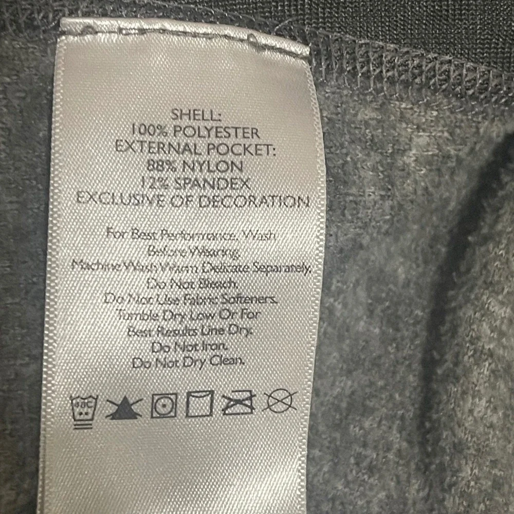 Eddie Bauer Mens Fleece Jacket Gray‎ Full Zip Pockets Outdoor Casual Size L